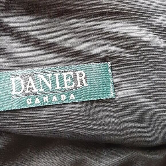 DANIER | 100% Genuine Suede Leather Maxi Long Length Skirt Back Slit Black Sz XS - Picture 13 of 16